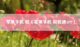 苹果手机 税（苹果手机 税税通APP）