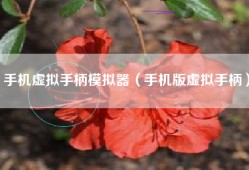 手机虚拟手柄模拟器（手机版虚拟手柄）